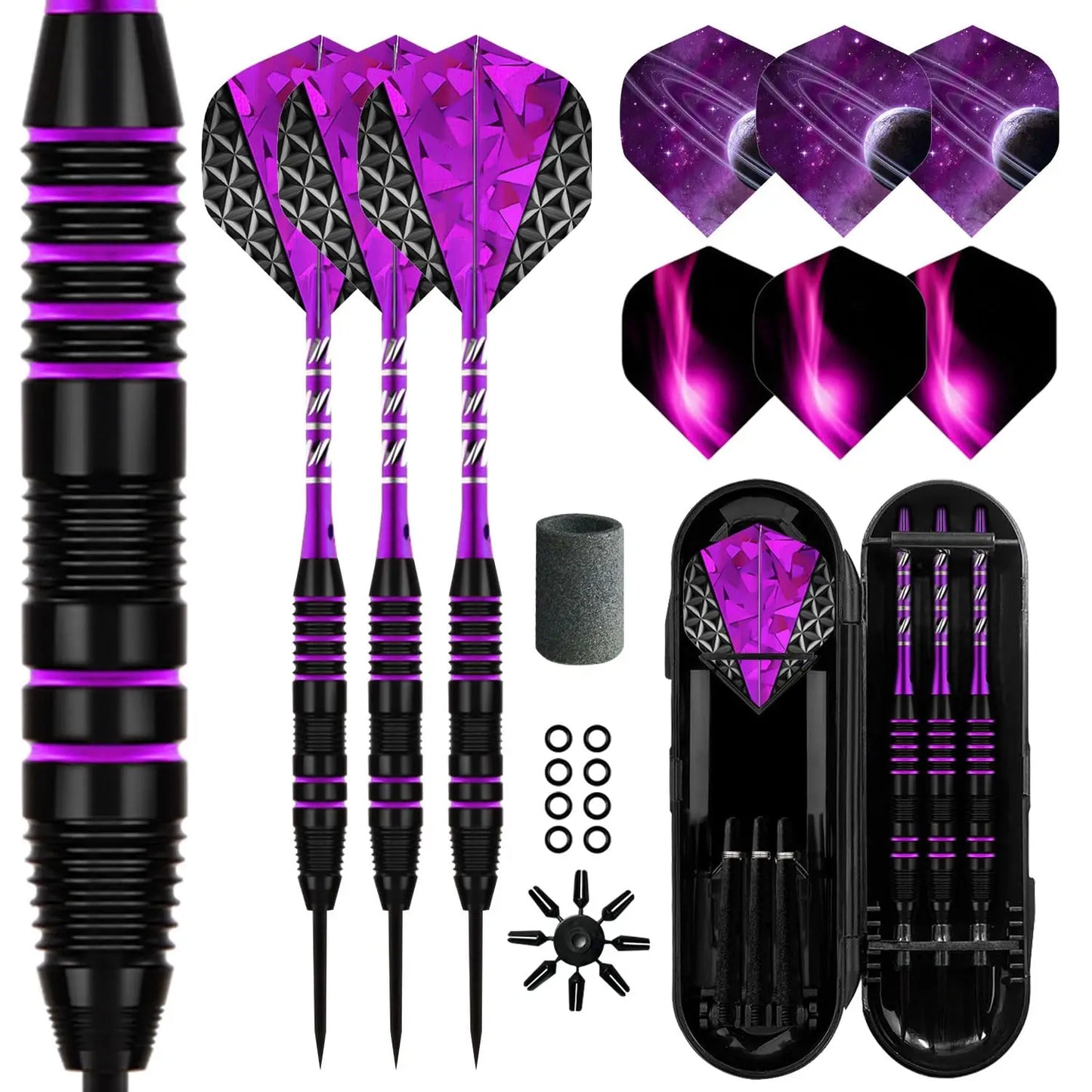 Dart Metal Tip Set 3 Aluminum Dart Shafts Steel Tip Dart Set