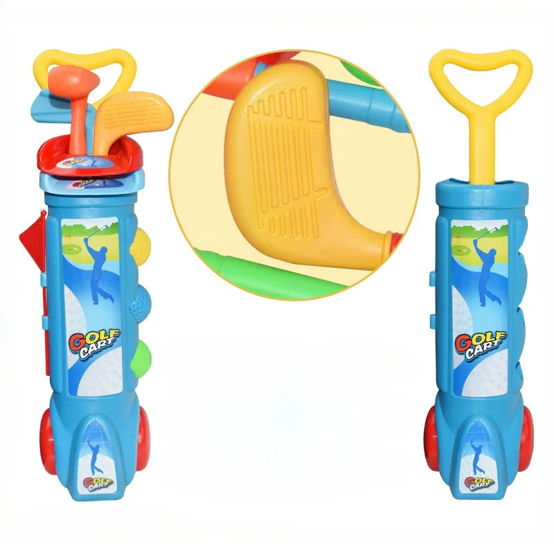 Children parent-child practice golf ball set indoor and outdoor sports fitness ball toys outdoor exercise golf set for kids