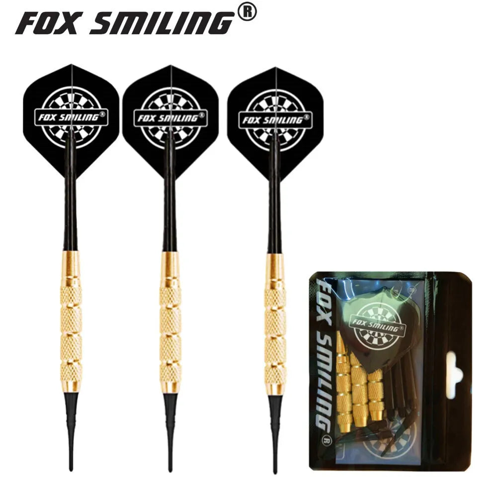 12PCS Fox Smiling 18g Electronic Soft  Darts With Nylon Darts Tips