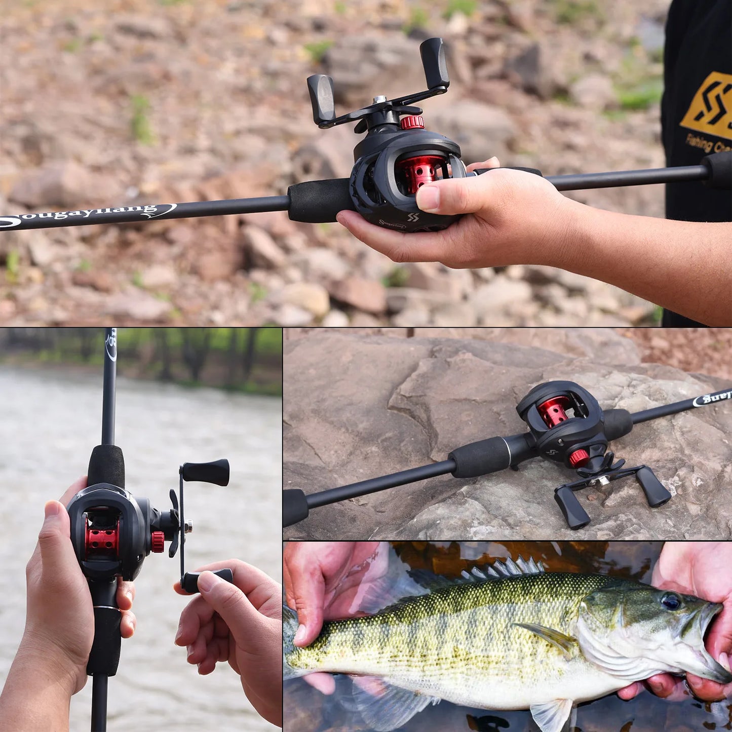 Sougayilang Fishing Rod Reel Combo L