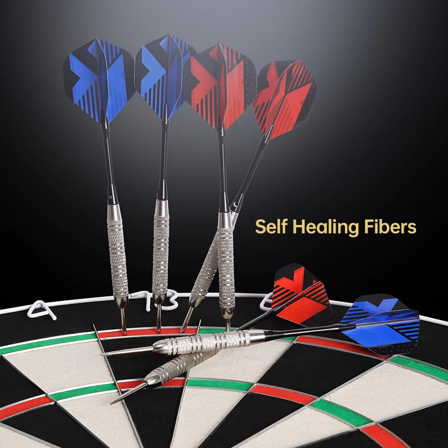 Professional Kenya Sisal Dart Board 18 Inch with Steel Tip Darts Outdoor Blade Net