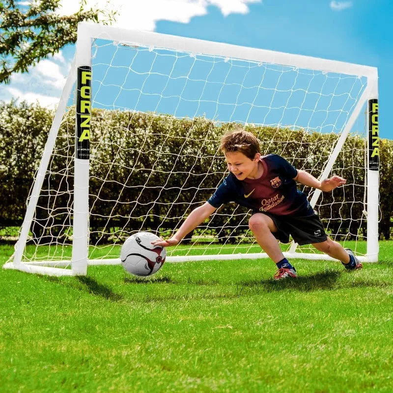 Backyard Soccer Goals [9 Sizes]  Ultra-Durable uPVC Weatherproof   Quick Assembly –