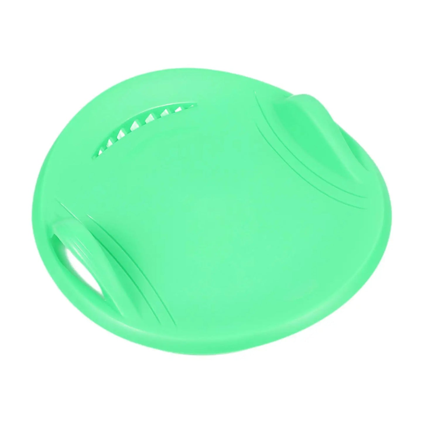 Round Snow Sled Toboggan Grass Sliding Sled Skiing Board Snow Luge Sledge for Boys Girls Kids