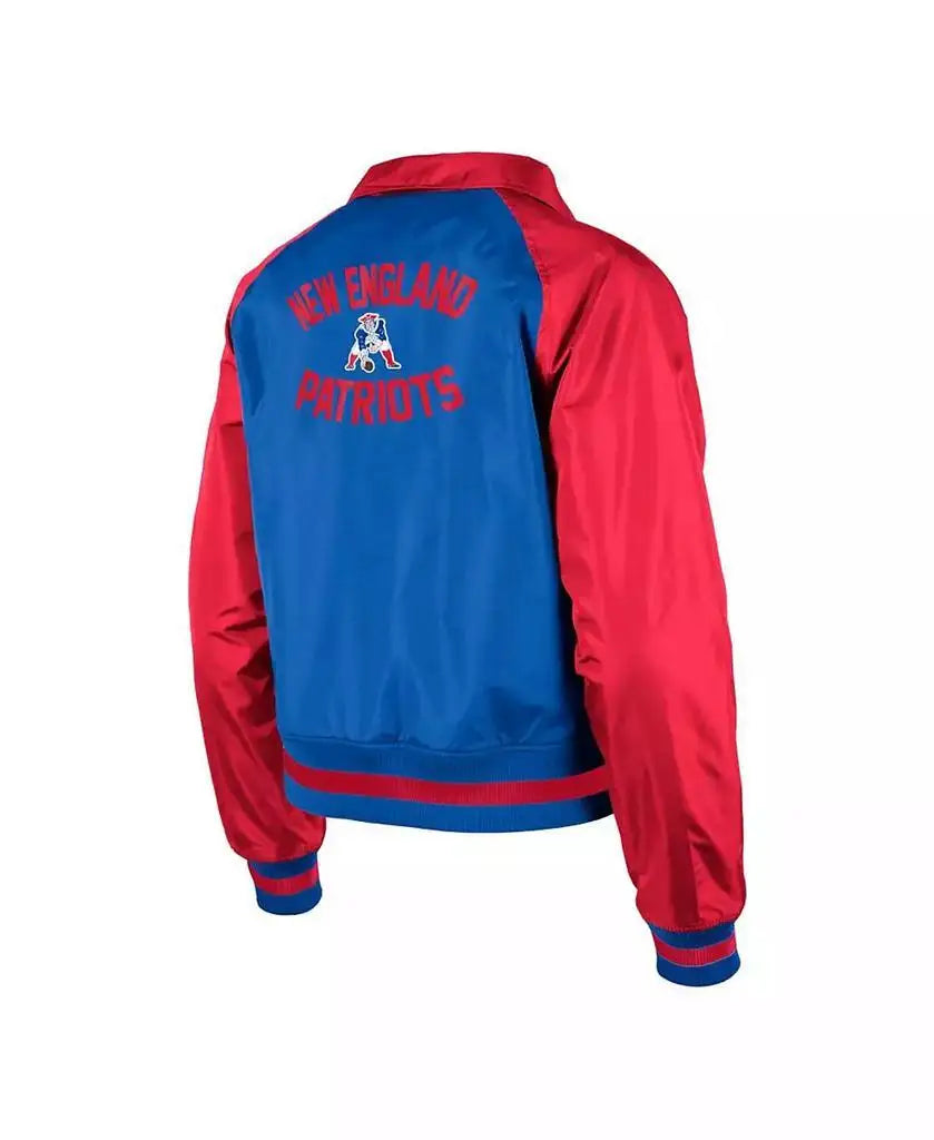 New Era | Women's Royal New England Patriots Coaches Raglan Full-Snap Jacket