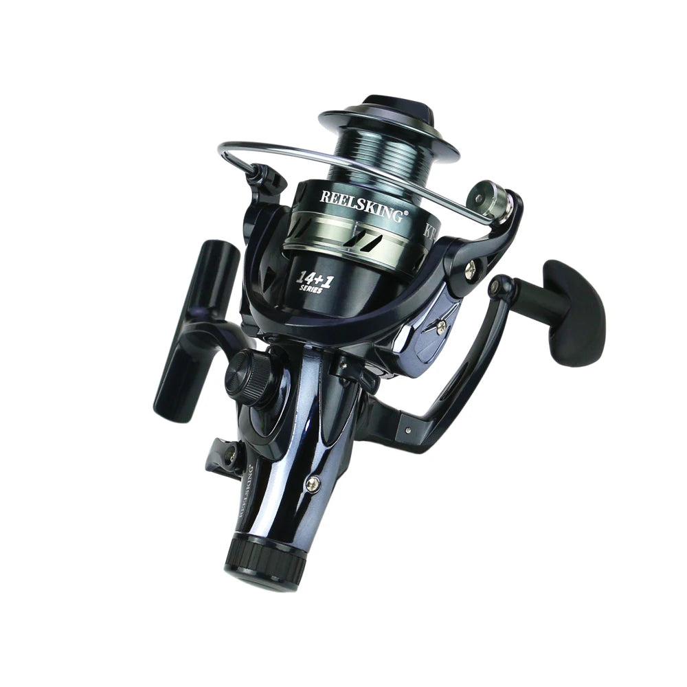 Max 8-25KG Drag 14+1 BB Carp Front Rear Double Brake Spinning Metal Spool  fishing reel saltwater