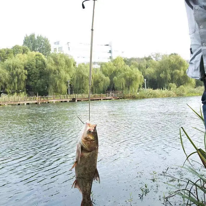 Telescopic Fish Gaff Hook,About 28-60cm Stainless Steel Ice Sea Fishing