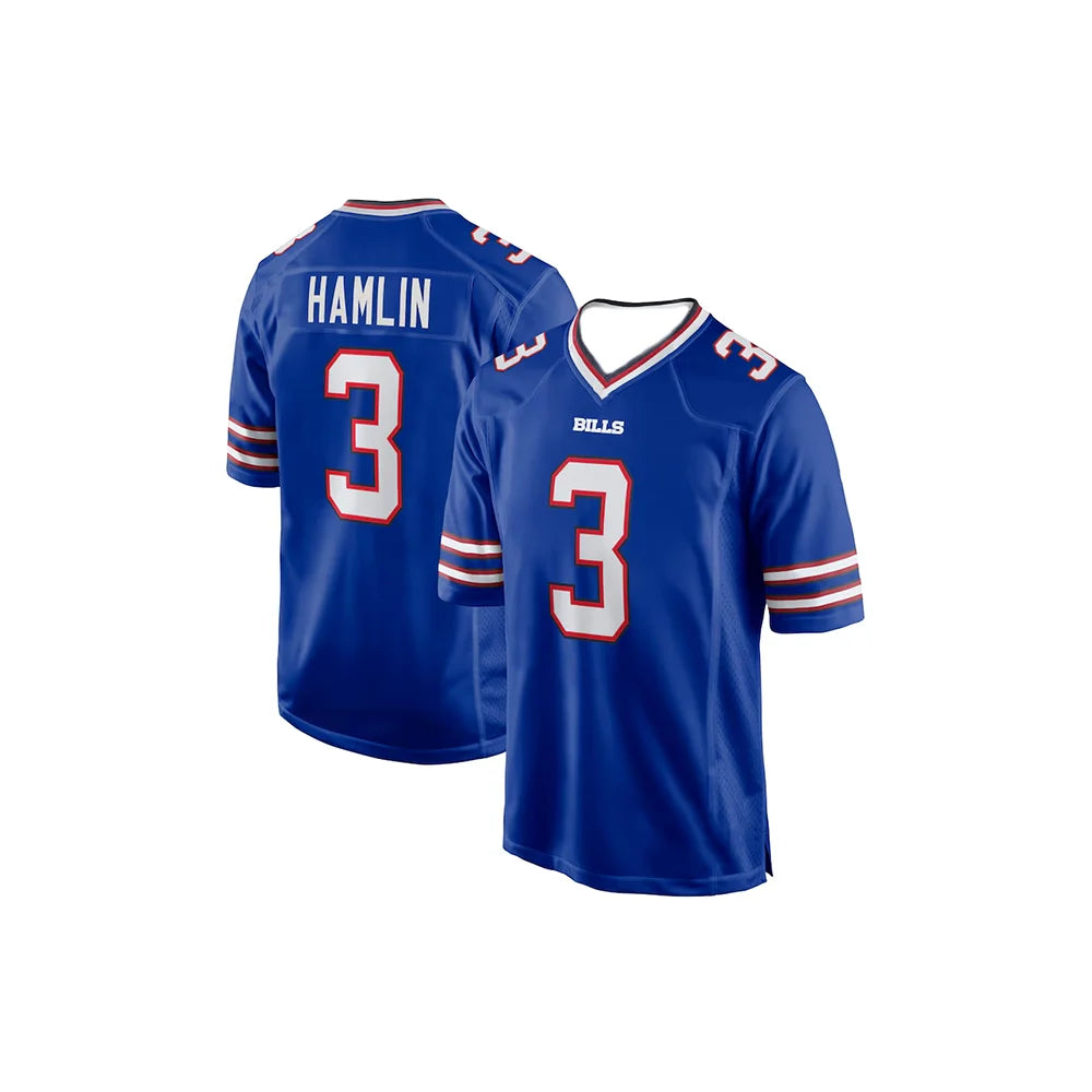 24-25 Adult Buffalo American Football Jerse Sportswear T-shirt Bills Allen 17 Number