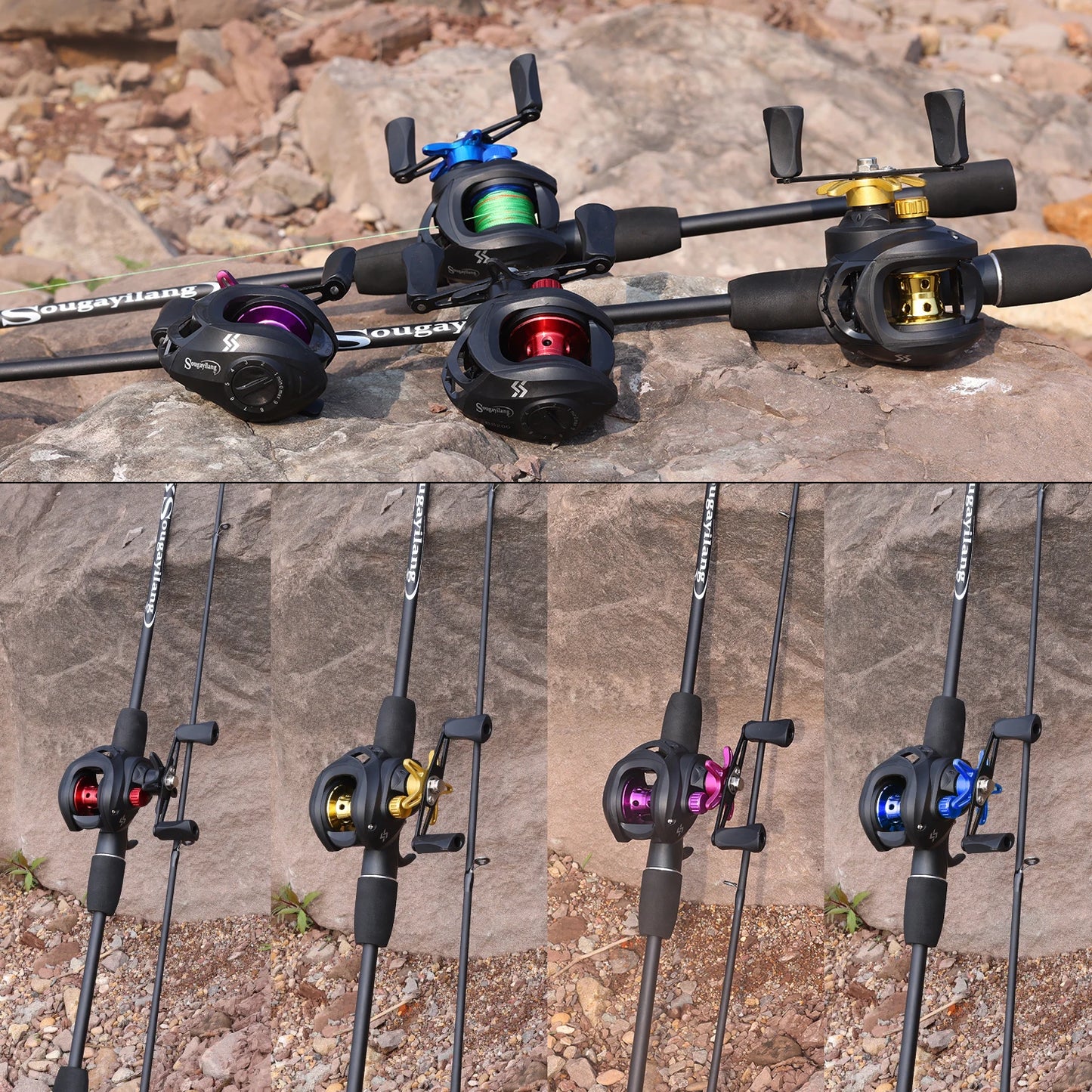 Sougayilang Fishing Rod Reel Combo L