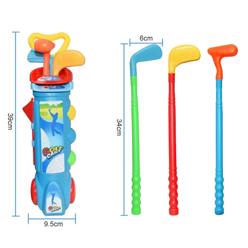 Children parent-child practice golf ball set indoor and outdoor sports fitness ball toys outdoor exercise golf set for kids