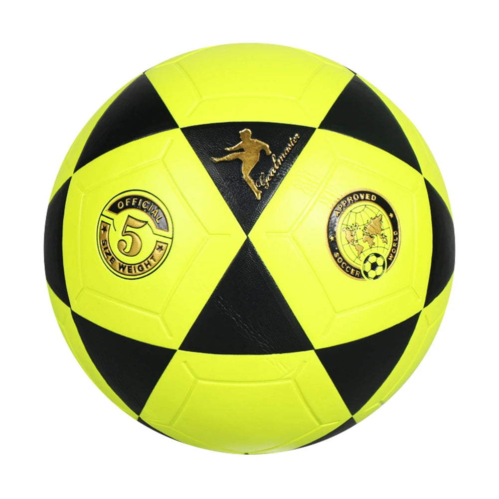 Soccer Ball Training Machine Stitched  Black Triangle Print for Practice