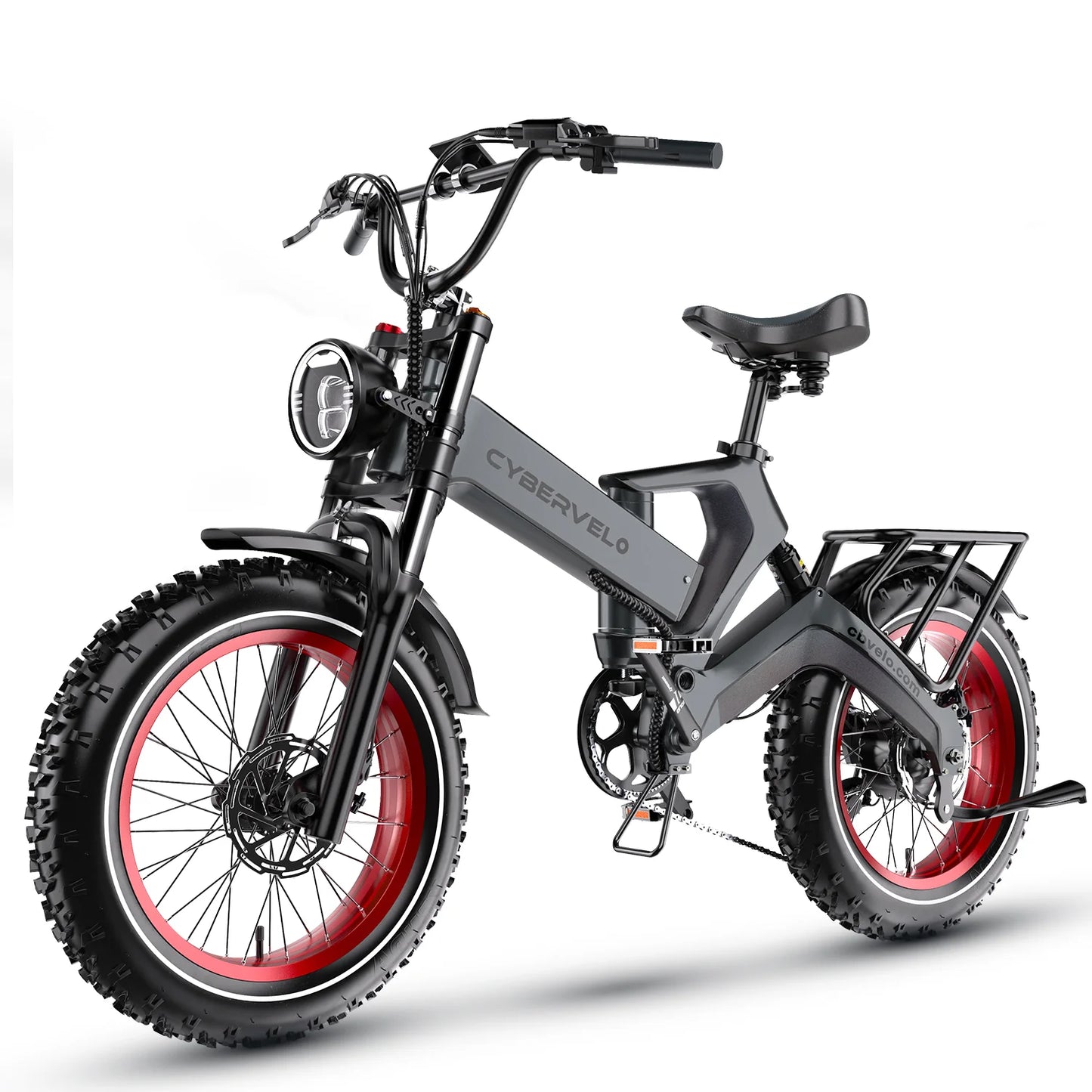 1000W(Peak 2000W)Folding Electric Bike for Adults,35MPH 100Mile,48V 25Ah Removable Battery