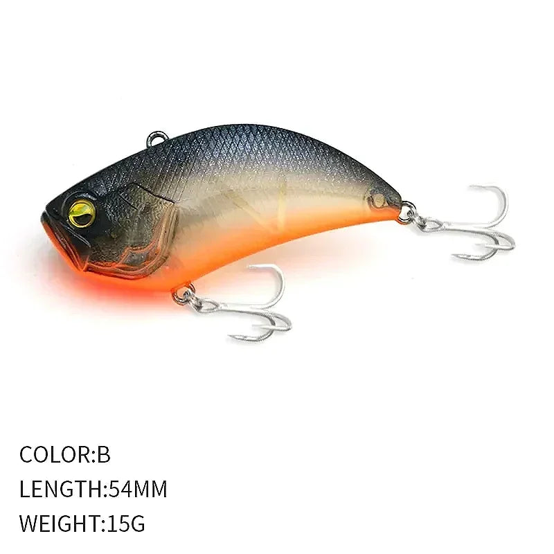 1PCS Winter Vibrating VIB Road Runner 54MM/15G Full Swimming Long Casting Warbler Road Runne