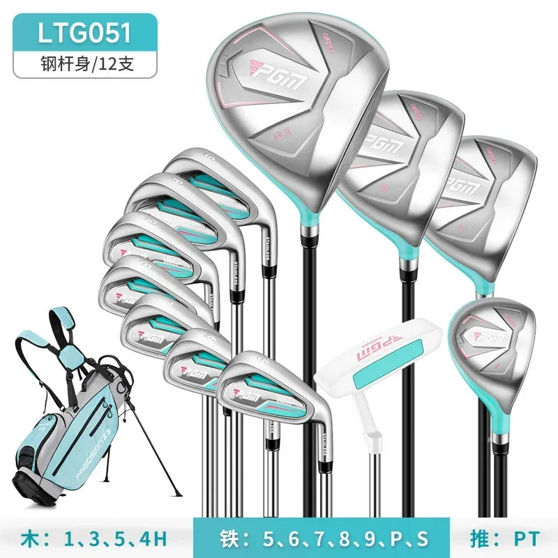 PGM Women Golf Clubs Set with Golf Bag Stainless Steel / Carbon Shaft Iron Wood Driver