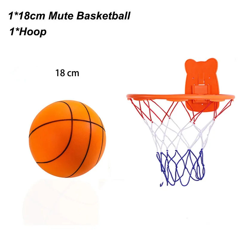 New Bouncing Mute Ball Size 3/5/7 Indoor Silent Basketball No Noise Soft High Density Foam