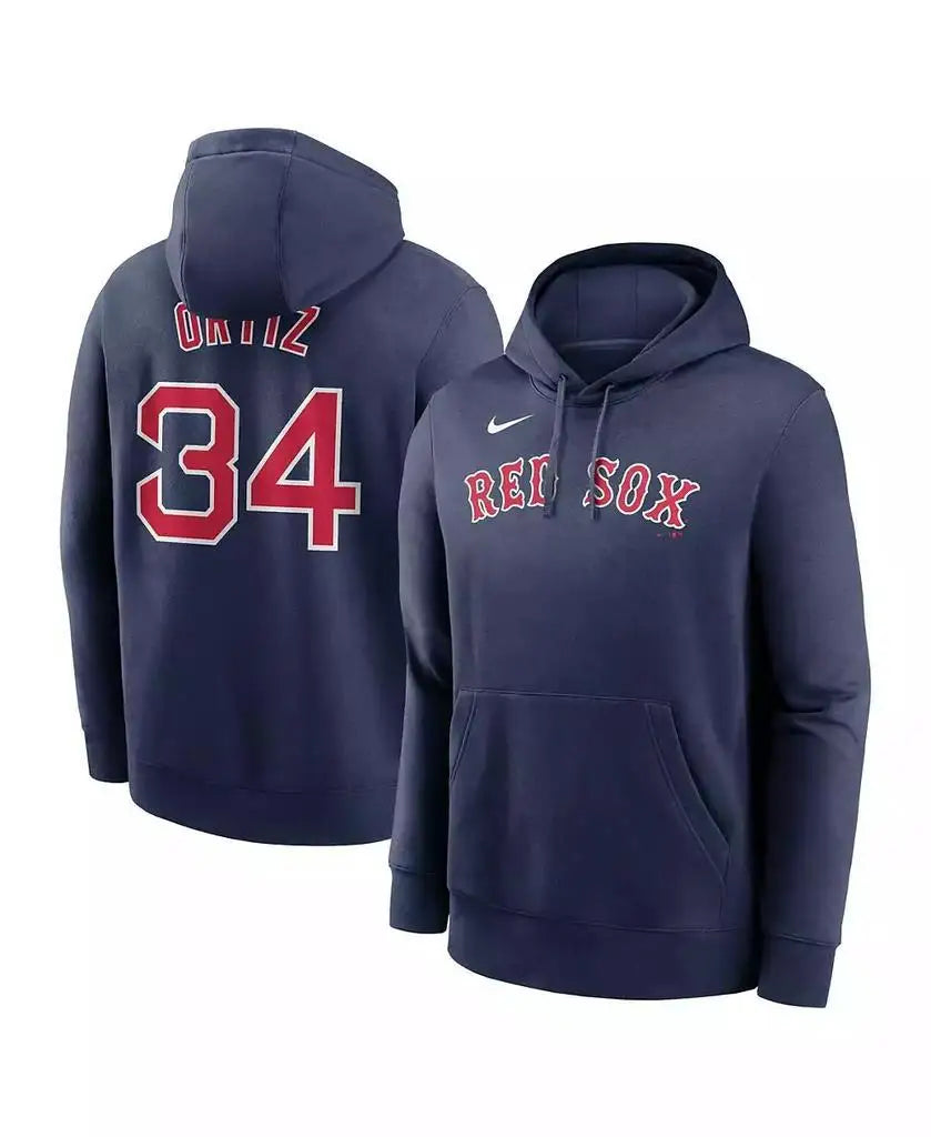 Nike | Men's David Ortiz Navy Boston Red Sox Player Name & Number Club Pullover Hoodie
