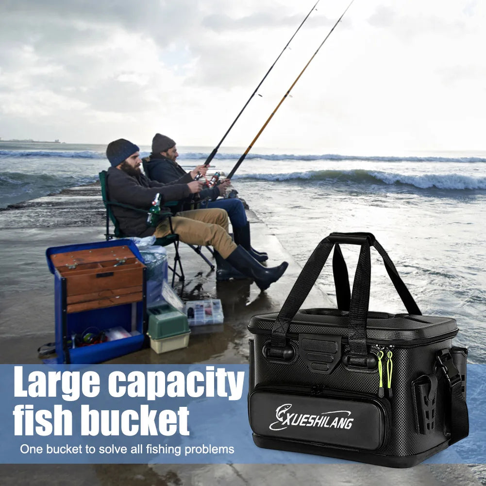 EVA Multifunction Fishing Bag Rod Bait Reel Portable Fish Storage Bag