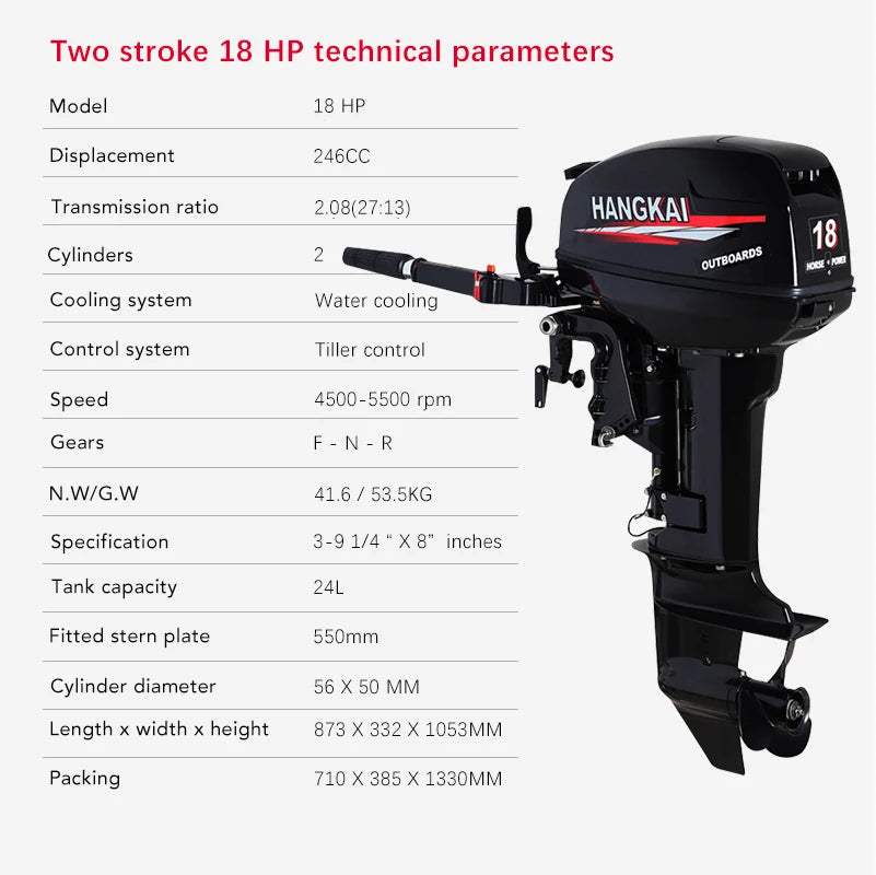 Outboard Motor 18HP Outboard Engine 2 Stroke