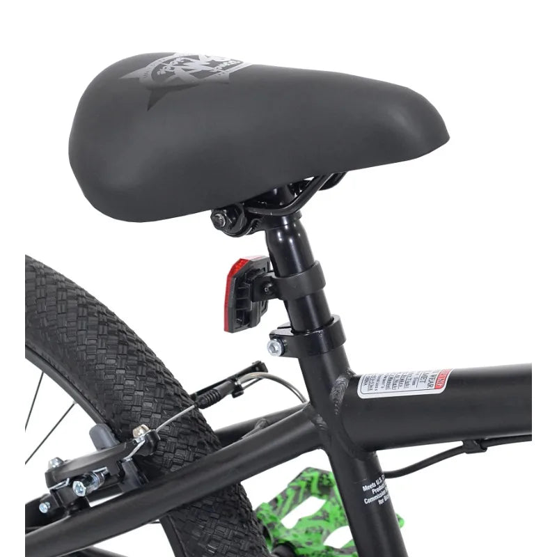 20" Kent Chaos BMX Bicycle, Fits Rider 4'2" - 5', 0", Hydro Dip Matte Black, Child, Unisex