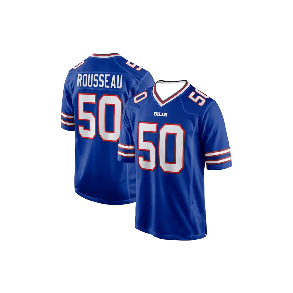 24-25 Adult Buffalo American Football Jerse Sportswear T-shirt Bills Allen 17 Number