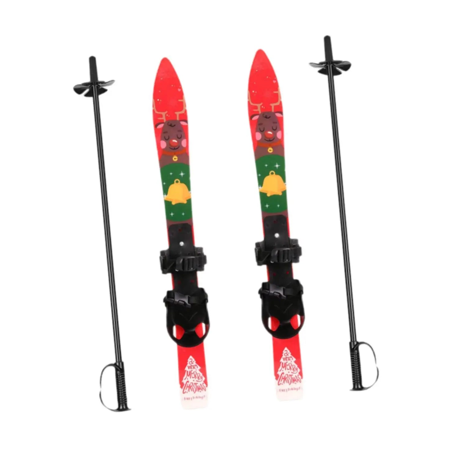 Short Skis for Snow and Poles Sporting Goods Winter Equipment Outdoor Recreation