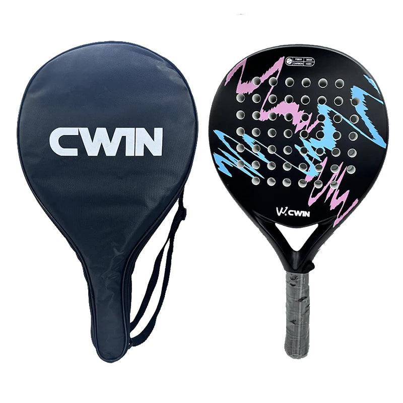 Camewin Paddle Racket Adult Prefessional Carbon Fiber Soft EVA Face Tennis Paddle
