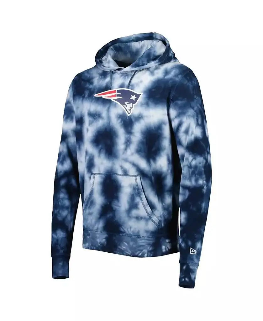 New Era | Men's Navy New England Patriots Team Tie-Dye Pullover Hoodie