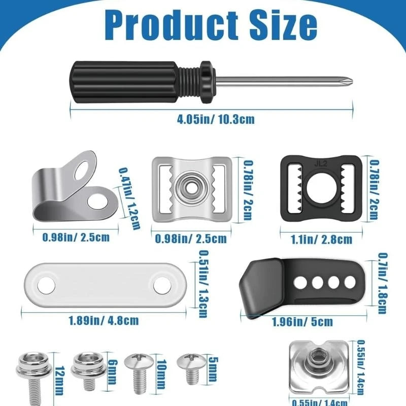652F 31Pcs Football Helmets Repair kits Football Helmets Hardware kits Hockey Helmets Replacement Part for Hockey Baseball Sport