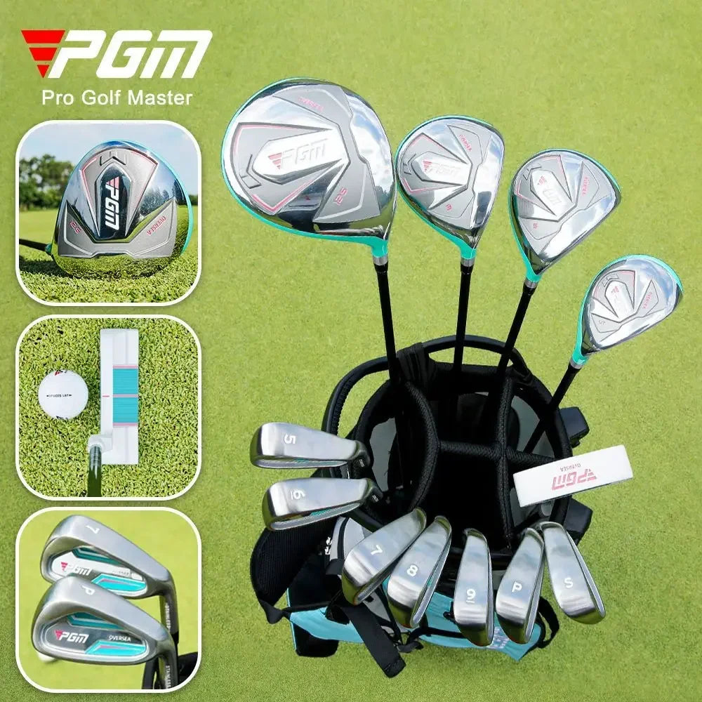 PGM Women Golf Clubs Set with Golf Bag Stainless Steel / Carbon Shaft Iron Wood Driver