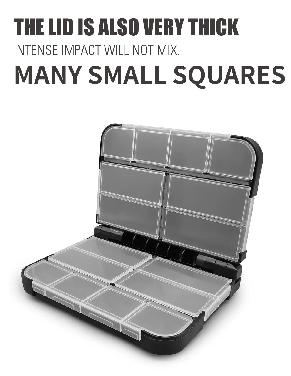 LUREHOLIC Fishing Tackle Boxes for Lure Accessories Storage Snap,