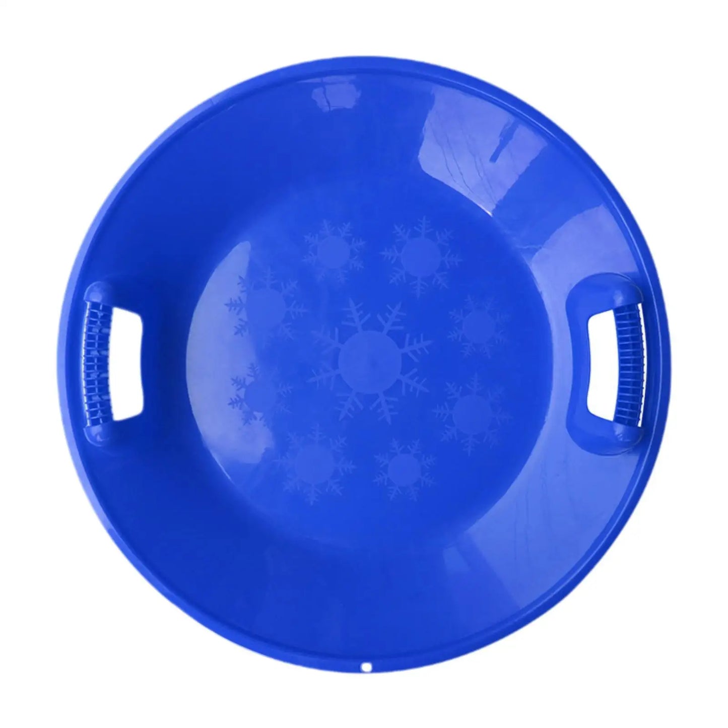 Round Snow Sled Toboggan Grass Sliding Sled Skiing Board Snow Luge Sledge for Boys Girls Kids