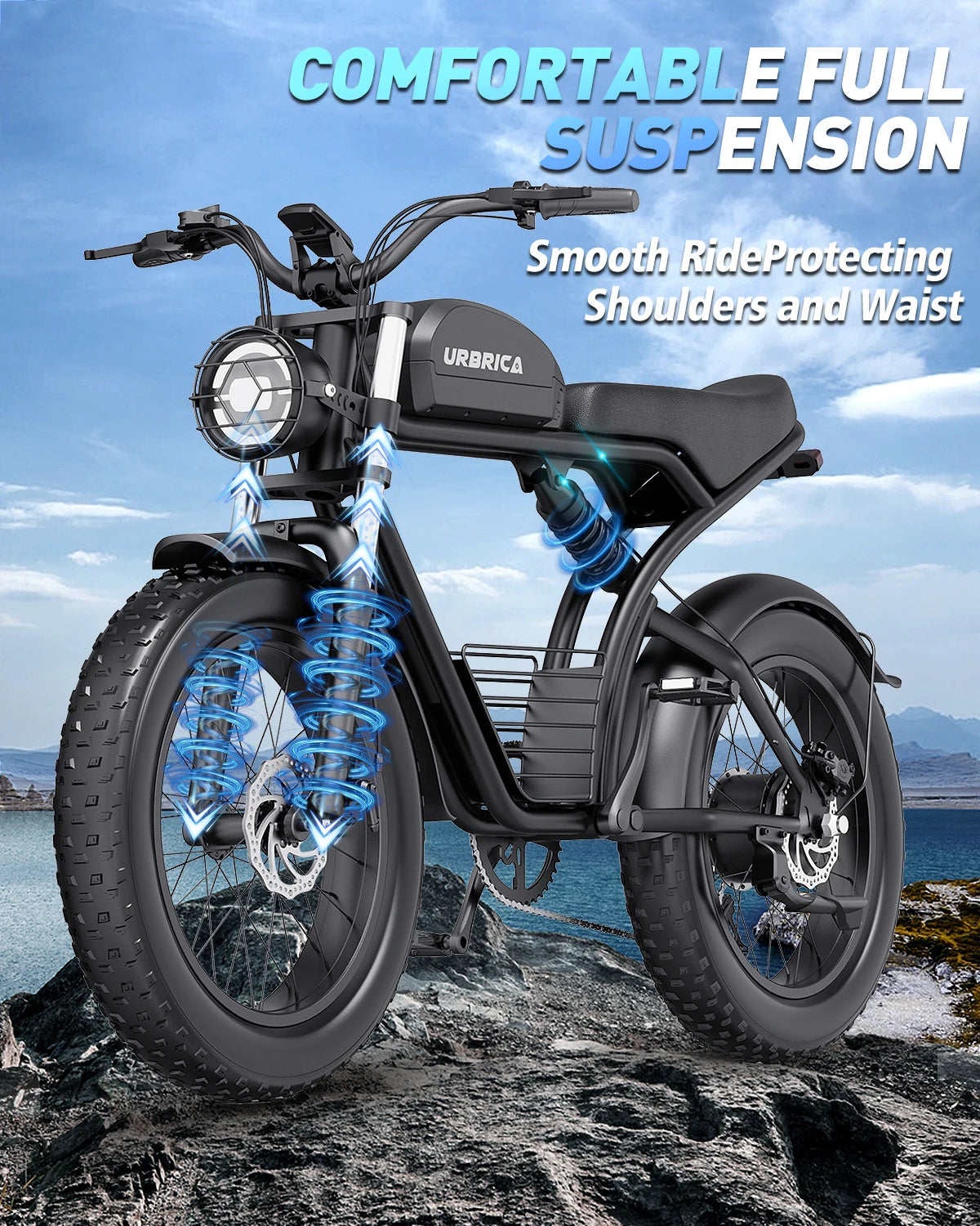 Electric Bike for Adults 3000W 1500W 32MPH 48V 23AH Max 75Miles Electric Motorcycle