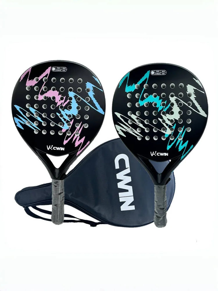 Camewin Paddle Racket Adult Prefessional Carbon Fiber Soft EVA Face Tennis Paddle