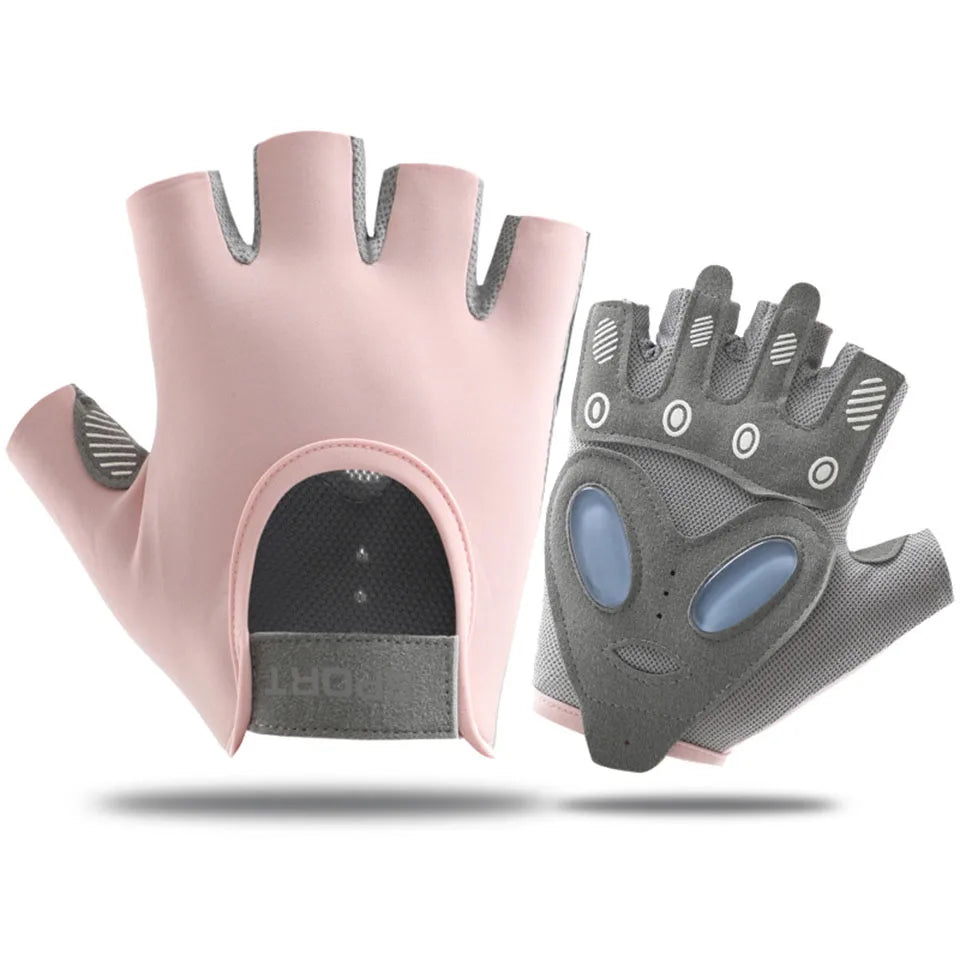 1 Pair Gym Body Building Training Fitness Gloves Sports Weight Lifting Exercise Slip-Resistant Gloves for Yoga Gloves