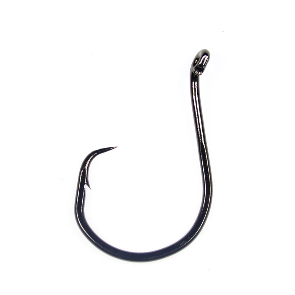 WIFREO 40PCS Fishing Accessories 3/0 5/0 6/0 7/0 8/0 Up Eye Circle Hook Saltwater Catfish