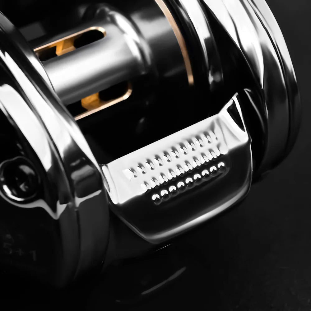 Baitcasting Reel 7.2:1 Gear Ratio 5+1BB Bearings Drag Alarm Long Cast Anti-Tangle