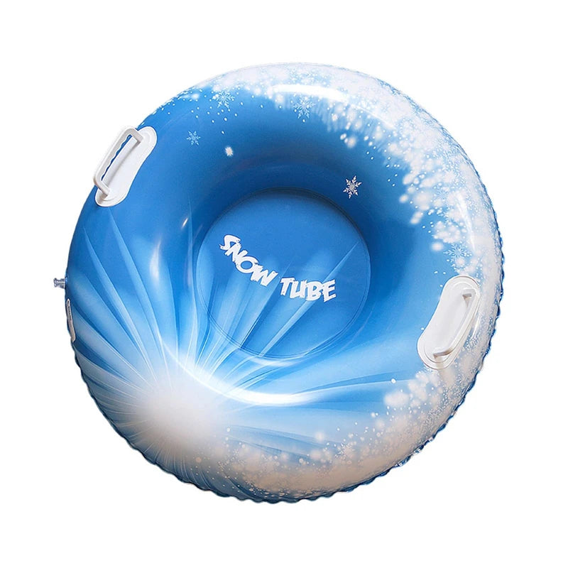 Snow Tube, Leakproof Thickened Wear-Resistant Heavy Duty Hard Bottom Sleds Snow with Handles
