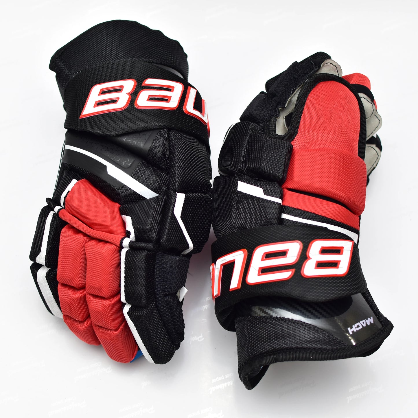 [1-pairs][MACH]New Ice Hockey Gloves BAU Brand Mach 14" Professional Athlete Hockey Glove