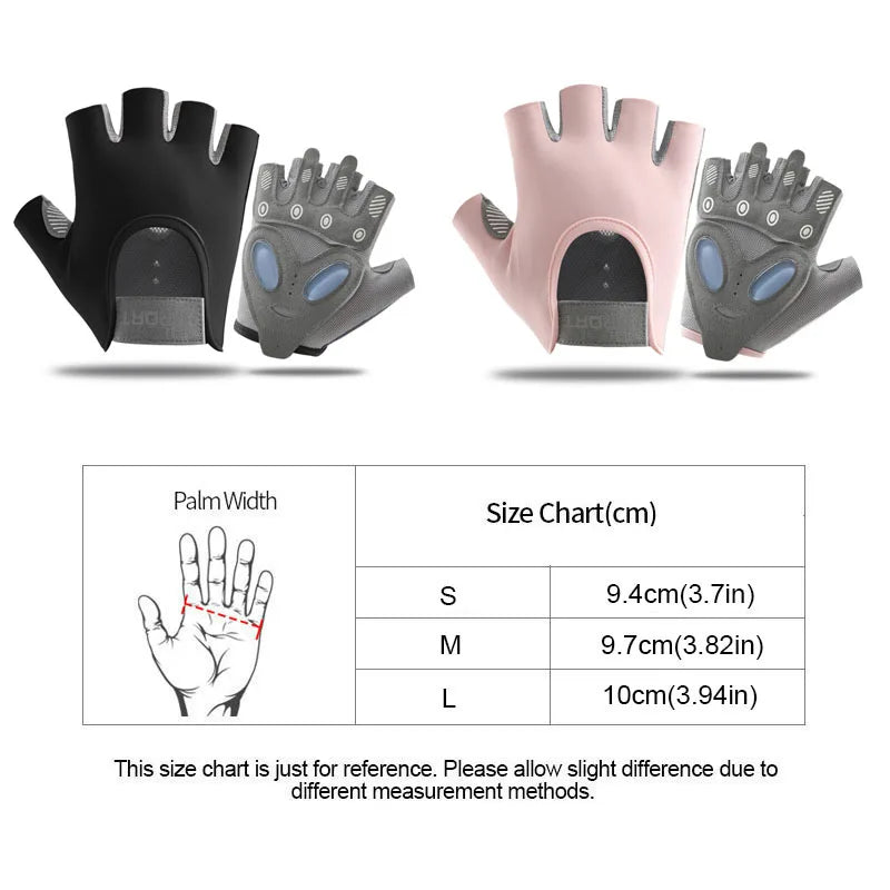 1 Pair Gym Body Building Training Fitness Gloves Sports Weight Lifting Exercise Slip-Resistant Gloves for Yoga Gloves