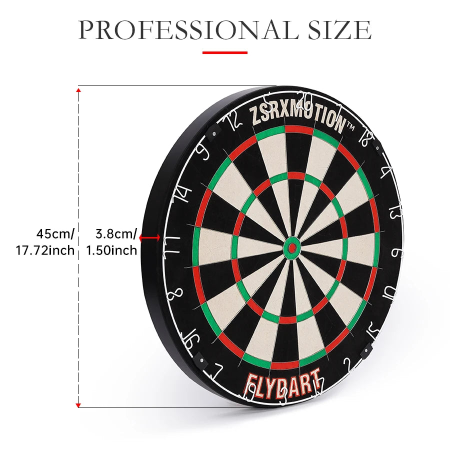 Professional Kenya Sisal Dart Board 18 Inch with Steel Tip Darts Outdoor Blade Net