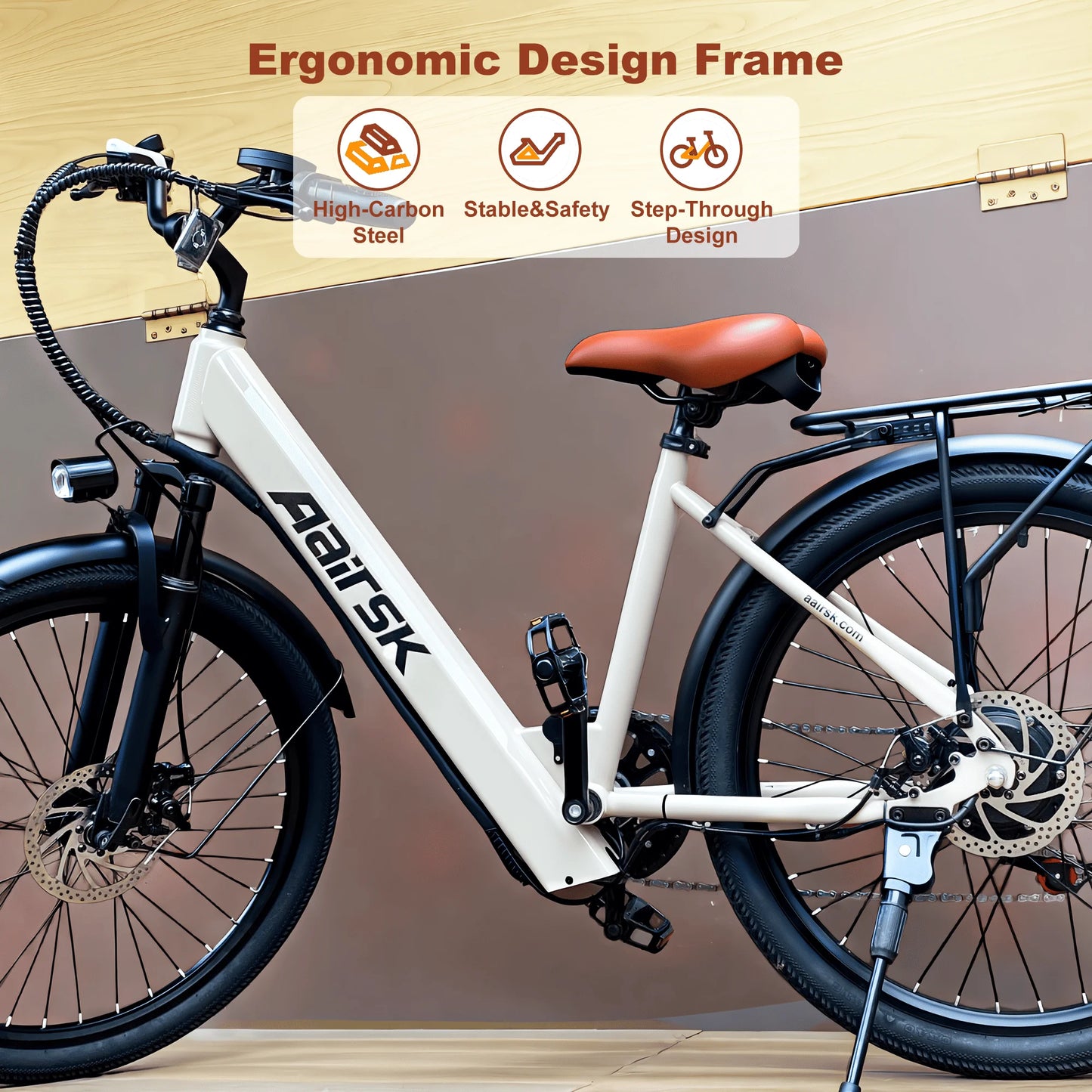 Electric Bike Adults 40Miles 23MPH Commuting Electric Mountain Bike