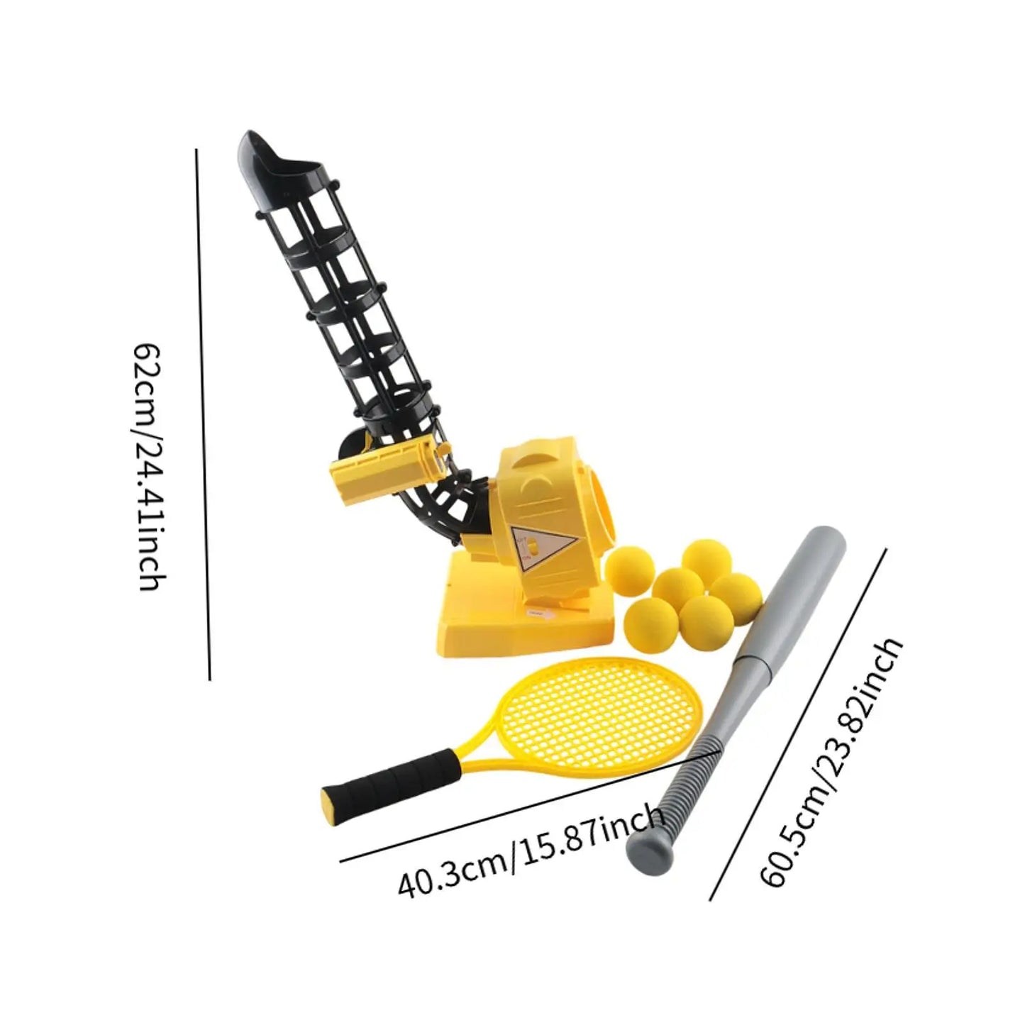 Auto Baseball Pitching Machine Outdoor Toy Set for Kids Teens Girls Boys