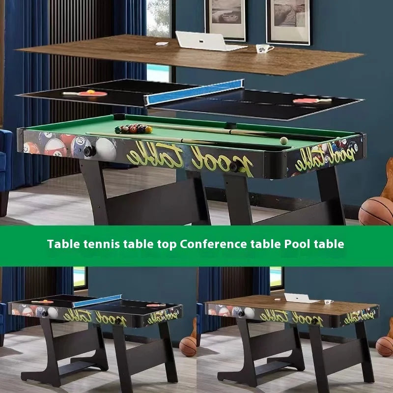 Children's Folding Wooden Pool Table Home Use Large Small