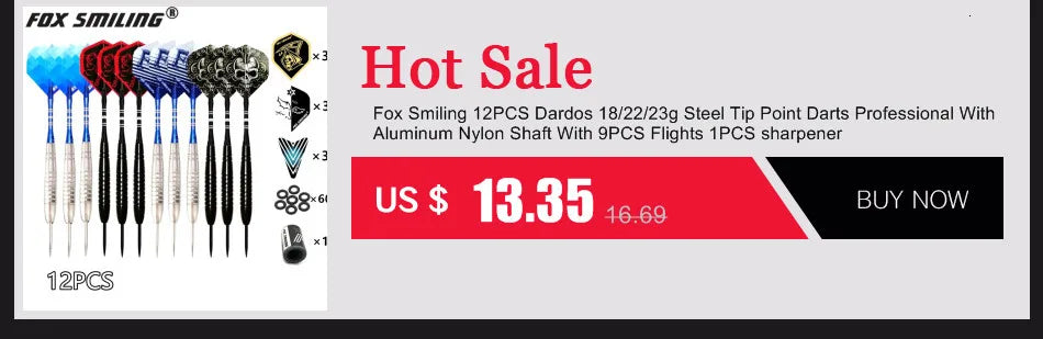 Fox Smiling Dart Flights Set Multiple Styles Colorful PET Darts Flights