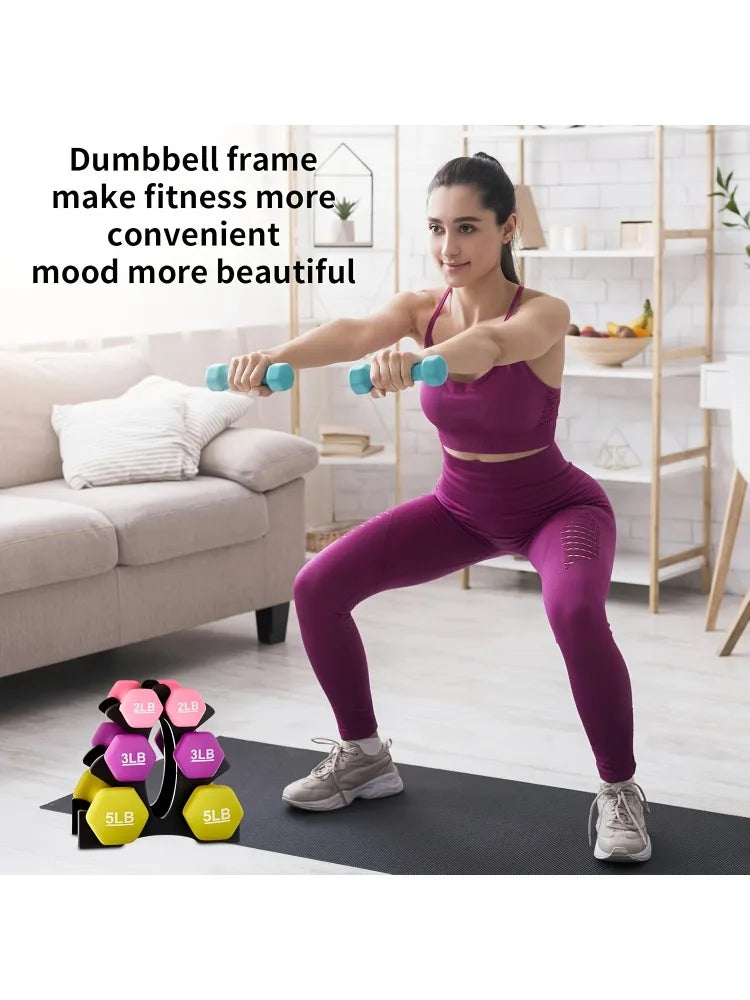 Sleek Strong 3pcs Dumbbell Set for Women Lift, Tone, Transform 2lbs, 3lbs, 5lbs