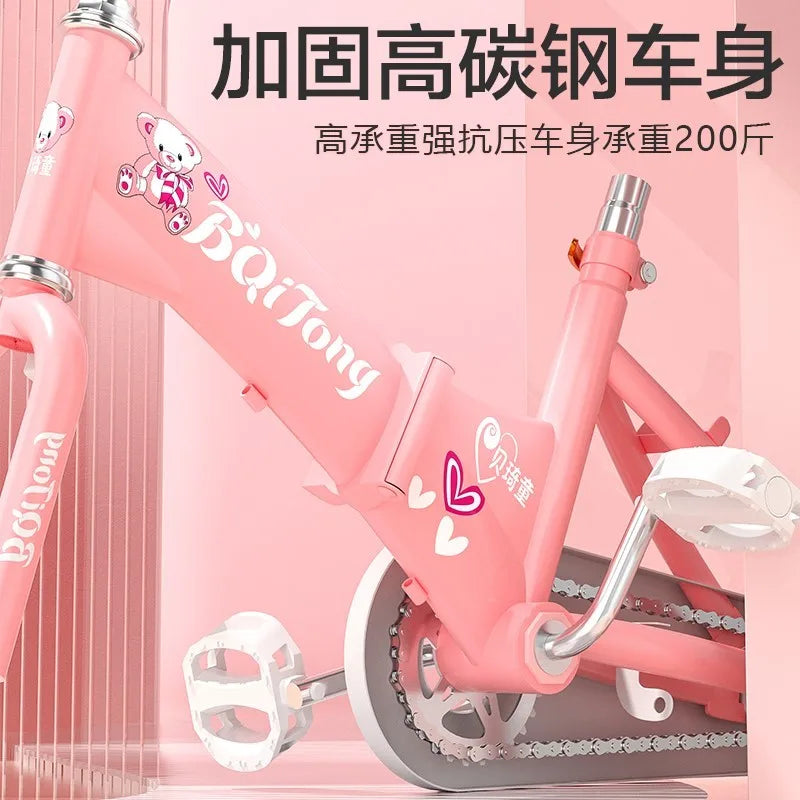 Children's Bicycle Girl 2-3-6-8-9 Years Old 12-18 Inch Baby's Stroller