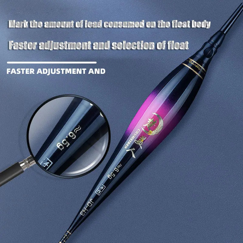 Night Fishing Float Electronic Gravity Induction Color Change LED 2 Bullet Bullet Eye-Catching