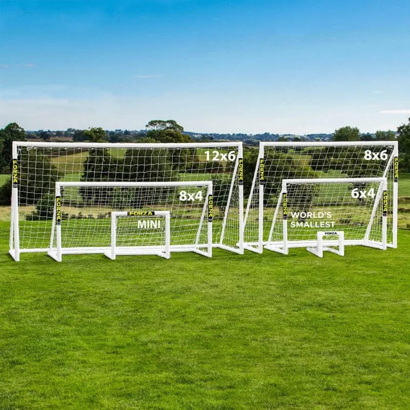 Backyard Soccer Goals [9 Sizes]  Ultra-Durable uPVC Weatherproof   Quick Assembly –
