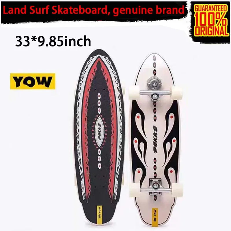 YOW land surf skateboard longboards whole kits good quality spring system branded with trucks wheels