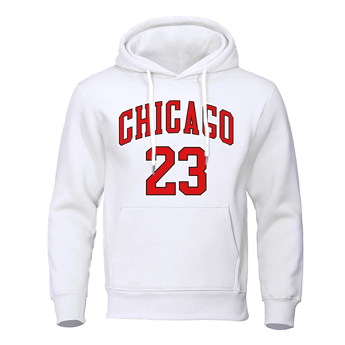 23  Number Pattern Hoodie Men Fashion Hip Hop Pullover Hoody