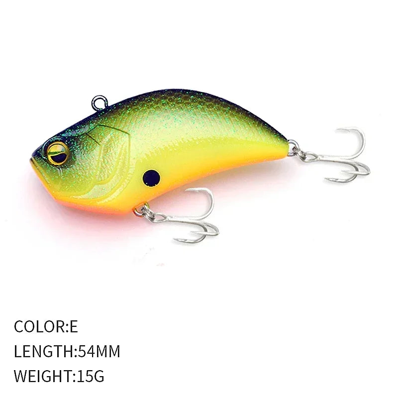 1PCS Winter Vibrating VIB Road Runner 54MM/15G Full Swimming Long Casting Warbler Road Runne